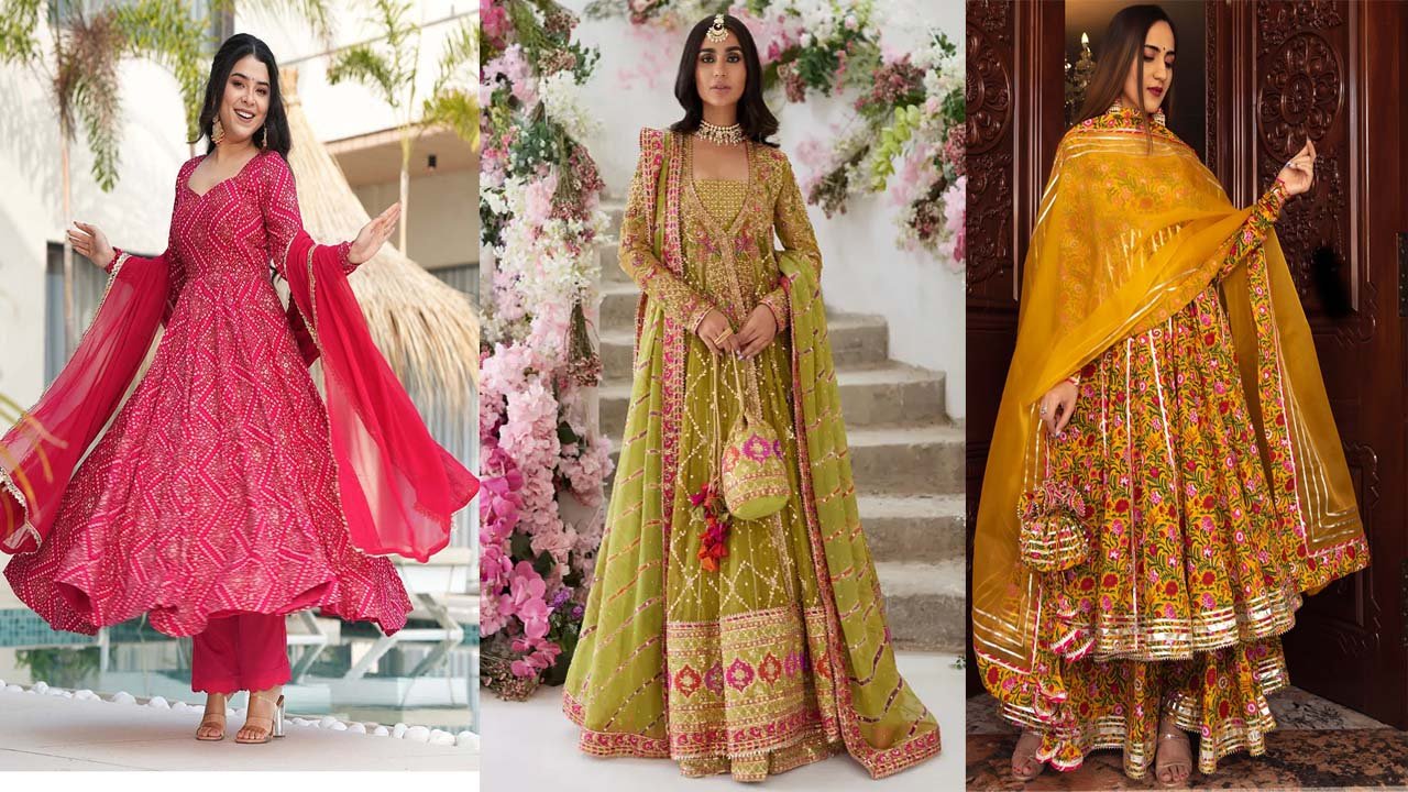 Anarkali suit designs: शादी-फंक्शन में दिखें रॉयल और ग्रेसफुल, ट्रेंड करें ये लेटेस्ट फ्लोइ अनारकली सूट