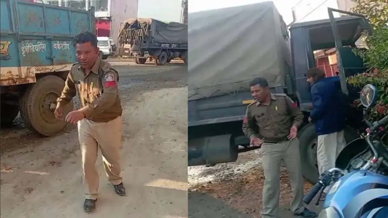 MP POLICE - पुलिसकर्मी नशे में धुत, वीडियो वायरल, बोल रहा- हमें भी जीने दो यार, हमारी भी लाइफ है