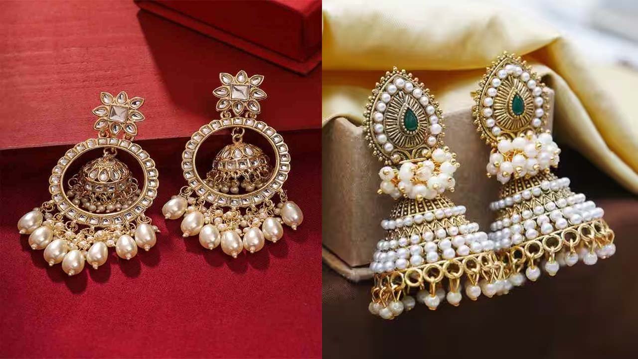 Stylish Jhumka Designs: साड़ी-सूट के लिए स्टाइलिश लेटेस्ट झुमके डिजाइन्स देखे