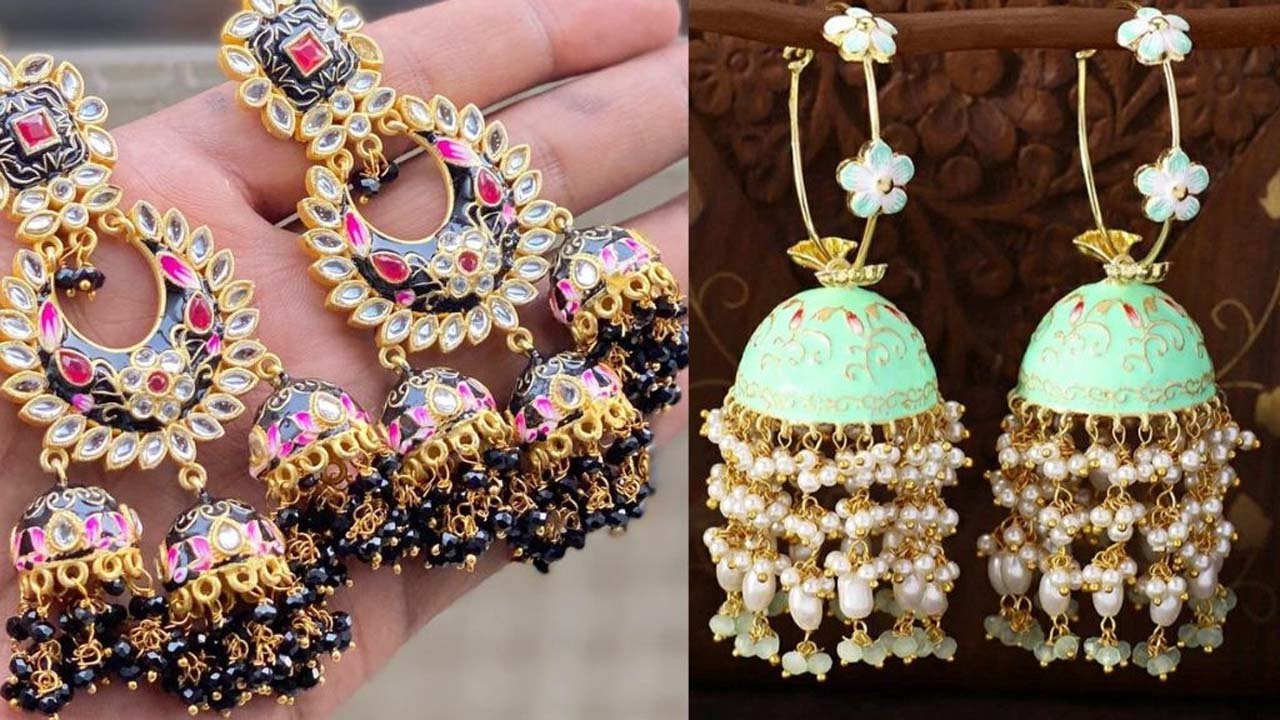 Stylish Jhumka Designs: साड़ी-सूट के लिए स्टाइलिश लेटेस्ट झुमके डिजाइन्स देखे