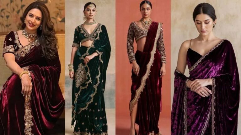 Velvet Saree For Wedding: ठंडी शादियों के लिए वेलवेट साड़ी ट्रेंड्स