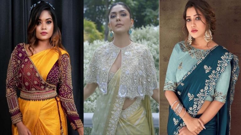 Blouse Designs 2025: वेलवेट हाई नेक से जैकेट स्टाइल तक, शादी सीजन के लिए बेस्ट आइडियाज, ट्रेंडी ब्लाउज डिजाइन 2025