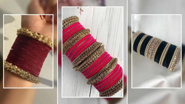 Latest Velvet Bangles Design : शादी–फेस्टिव में बढ़ रहीं है वेलवेट चूड़ियों की डिमांड – देखें न्यू शेड्स