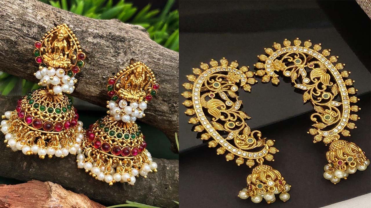 Latest jhumka Designs: अपनी साड़ी के साथ रॉयल लुक पाने के लिए इन लेटेस्ट इयररिंग्स को स्टाइल करे