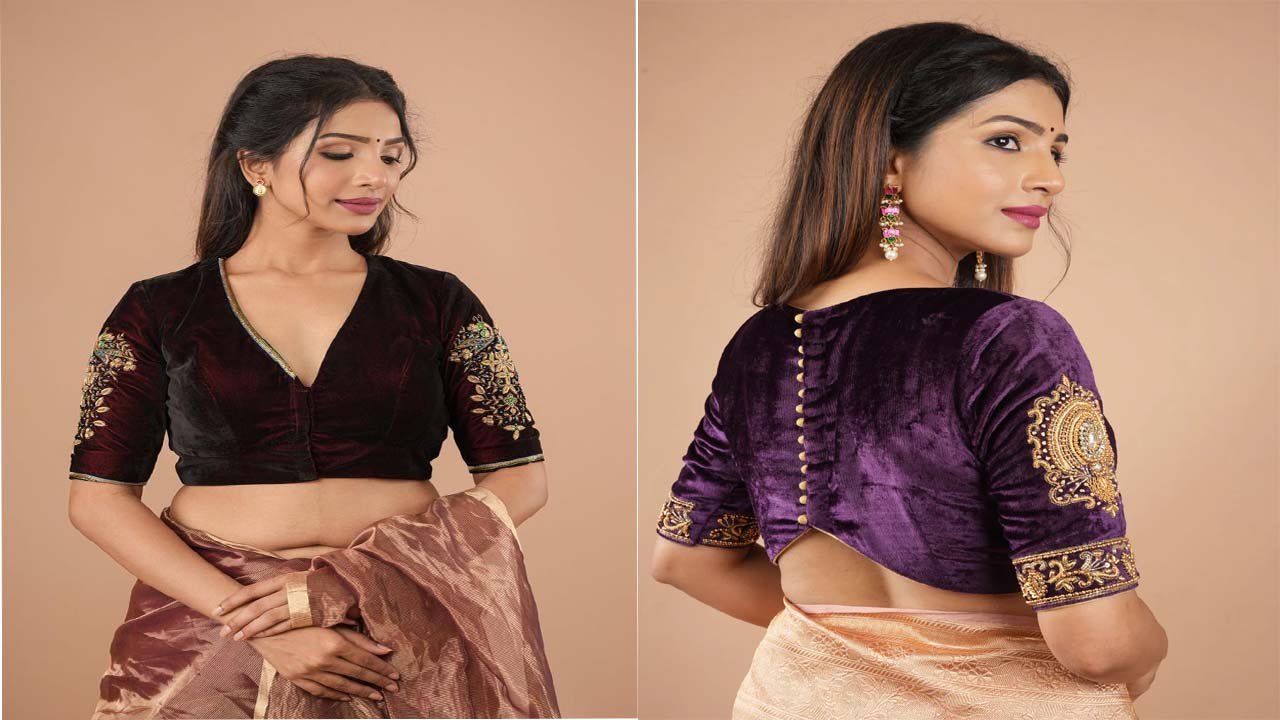 सर्दियों में ट्राई करें ये ट्रेंडिंग Velvet Blouse Designs, जो आपके लुक को बना देंगे ग्लैमरस और रॉयल 2 सर्दियों में ट्राई करें ये ट्रेंडिंग Velvet Blouse Designs, जो आपके लुक को बना देंगे ग्लैमरस और रॉयल