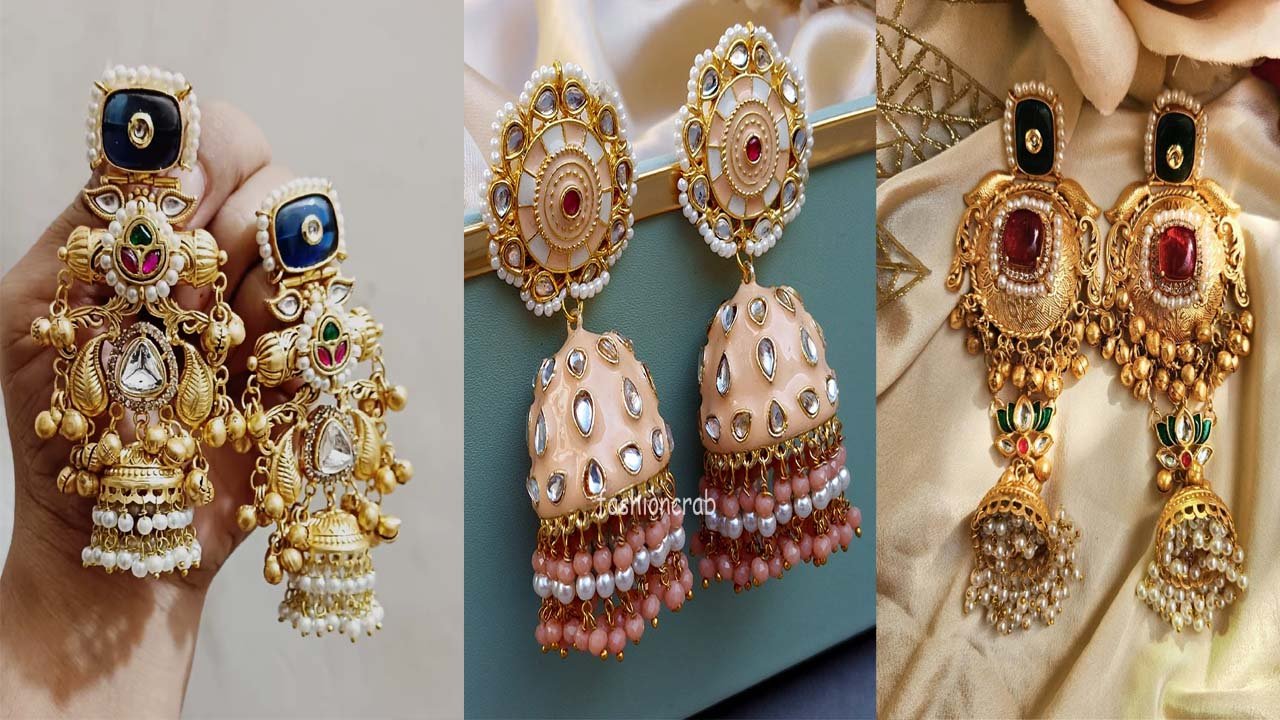 Latest Jhumka Designs: वेडिंग लुक को परफेक्ट बनाने के लिए झुमके के अट्रैक्टिव डिजाइन