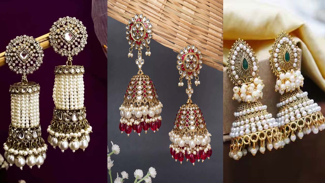 Latest Jhumka Designs : लेटेस्ट ब्राइडल झुमका डिज़ाइन्स 2025 देखे ये लेटेस्ट झुमकेLatest Jhumka Designs : लेटेस्ट ब्राइडल झुमका डिज़ाइन्स 2025 देखे ये लेटेस्ट झुमके