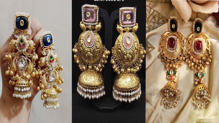 Jhumka Designs: कश्मीरी झुमकों का नया जादू, ट्रेडिशनल लुक को दें रॉयल टच
