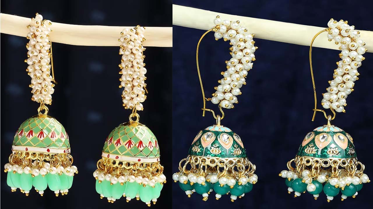 Stylish Jhumka Designs: साड़ी-सूट के लिए स्टाइलिश लेटेस्ट झुमके डिजाइन्स देखे