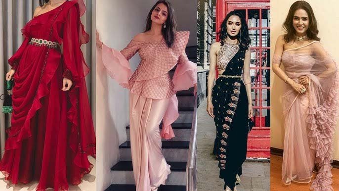 Indo Western Saree: पारंपरिक लुक में लगाएं मॉडर्न स्टाइल का तड़का,ndo Western Saree का ट्रेंड