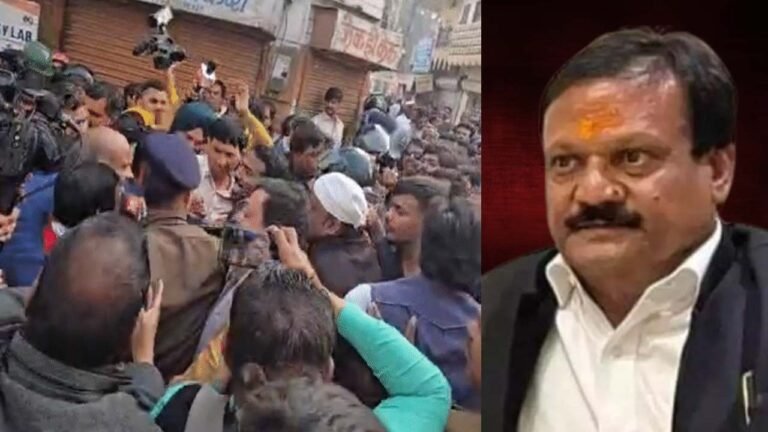 बीजेपी के नारे 'बाहरी लोग वापस जाओ', सज्जन वर्मा पर चप्पल फेंकीं