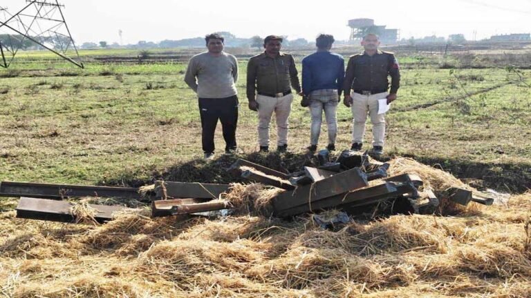 Singrauli: एनटीपीसी रिहंद नगर रेल लाइन से कटी 19 नग लोहे की पटरी जप्त  