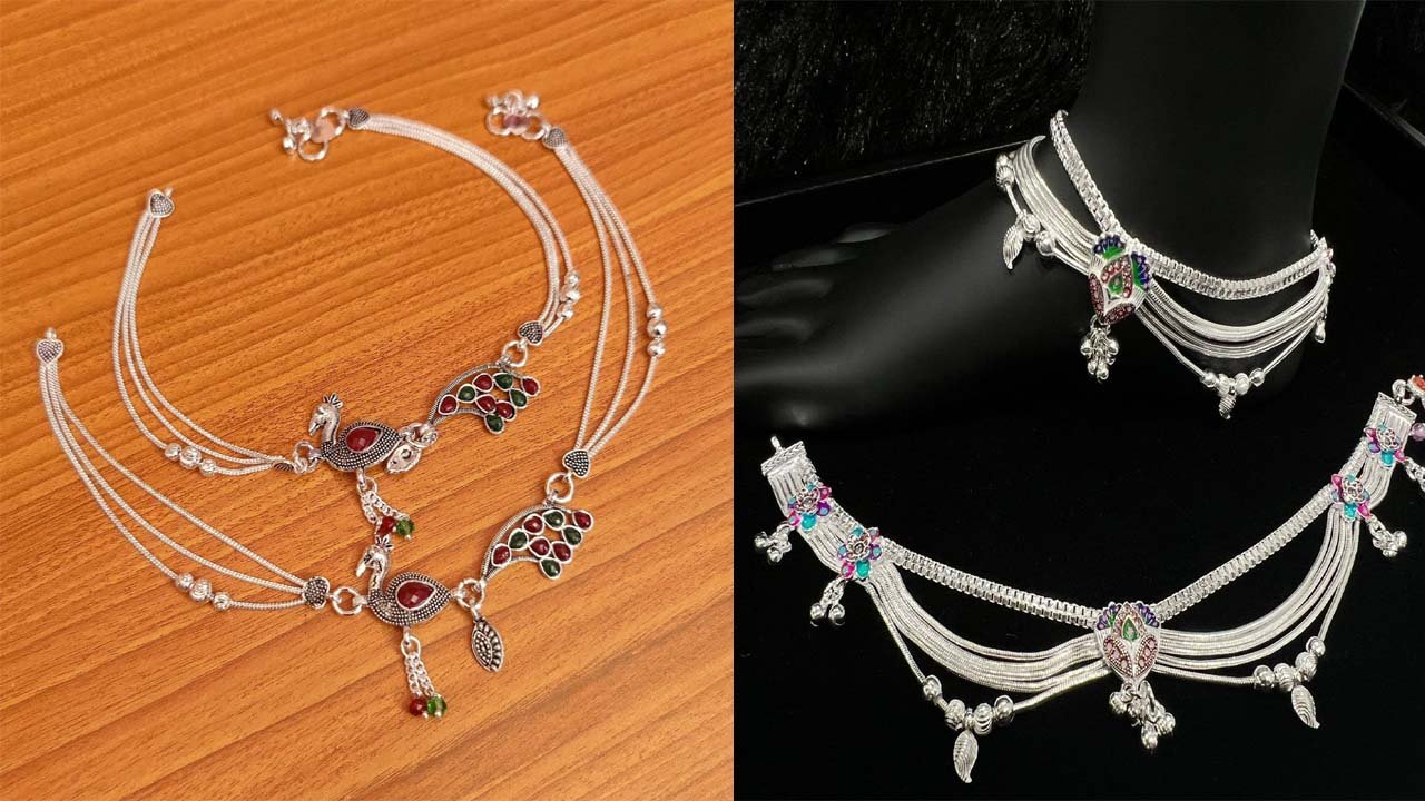 Silver Payal Designs: टॉप ट्रेंडी सिल्वर पायल डिज़ाइन! पैरों की रौनक बढ़ाएं