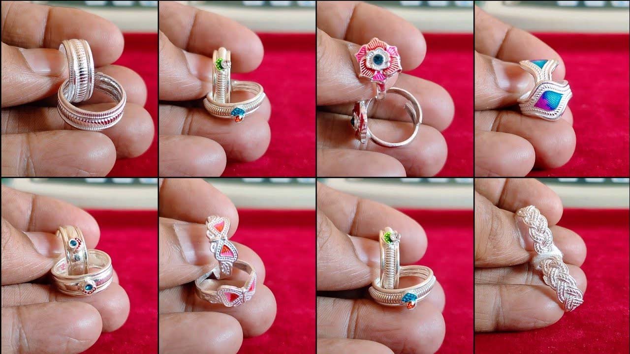 Silver Toe Ring Designs: स्टोन, फ्लोरल और मल्टीकलर स्टाइल्स से पैरों की रौनक बढ़ाएं