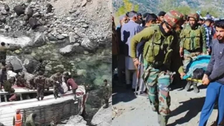 जम्मू-कश्मीर में दर्दनाक हादसा, 10 जवान शहीद, 3 घायल