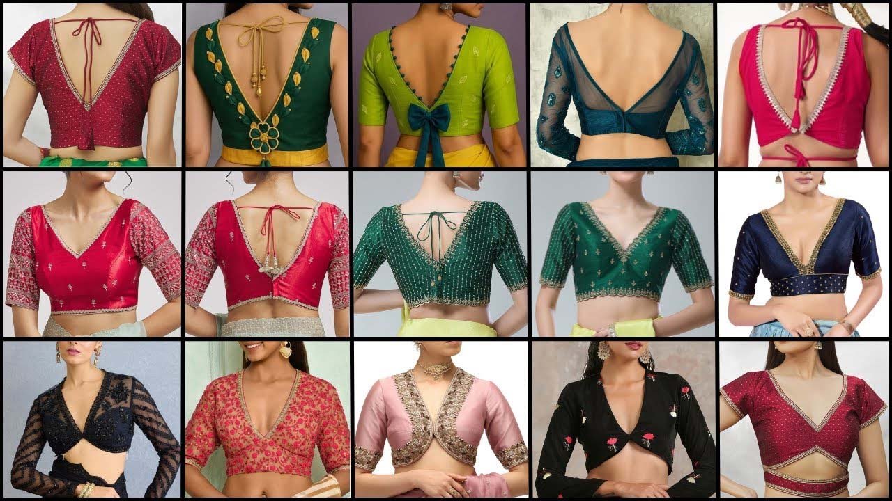 V Neck Blouse Designs 2026: शादी-पार्टी के लिए हॉट ग्लैमरस लुक, ट्रेंडी स्टाइल्स अपनाएं 2 V Neck Blouse Designs 2026: शादी-पार्टी के लिए हॉट ग्लैमरस लुक, ट्रेंडी स्टाइल्स अपनाएं