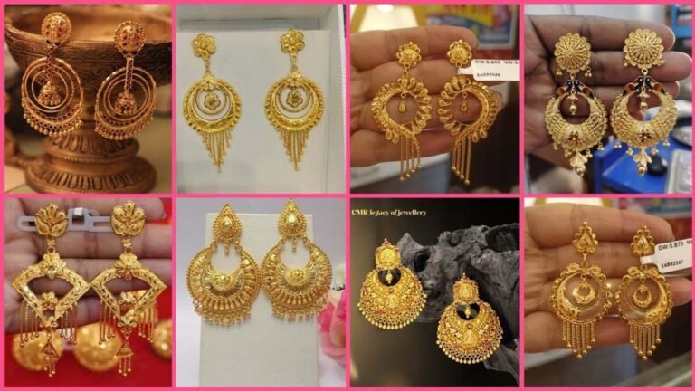 Gold Jhumka designs: फ्लोरल, टेम्पल, चांदबाली से एथनिक लुक कंपलीट करें