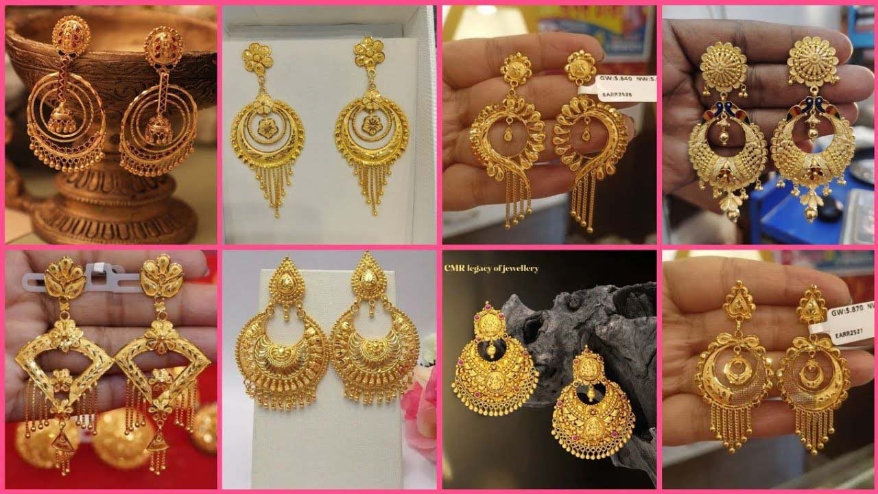Gold Jhumka designs: फ्लोरल, टेम्पल, चांदबाली से एथनिक लुक कंपलीट करें