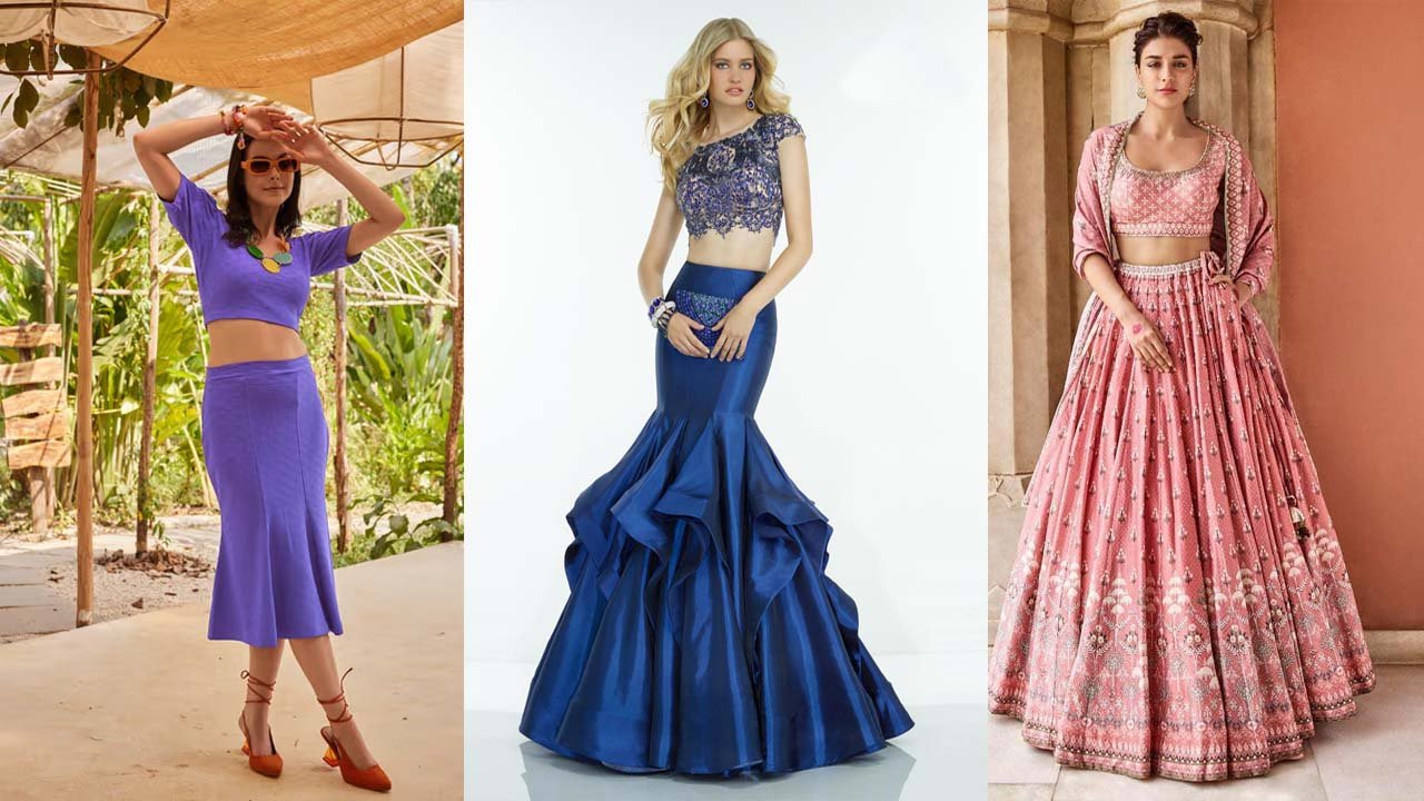 crop tops - मरमेड स्कर्ट और क्रॉप-टॉप है ट्रेंडिंग